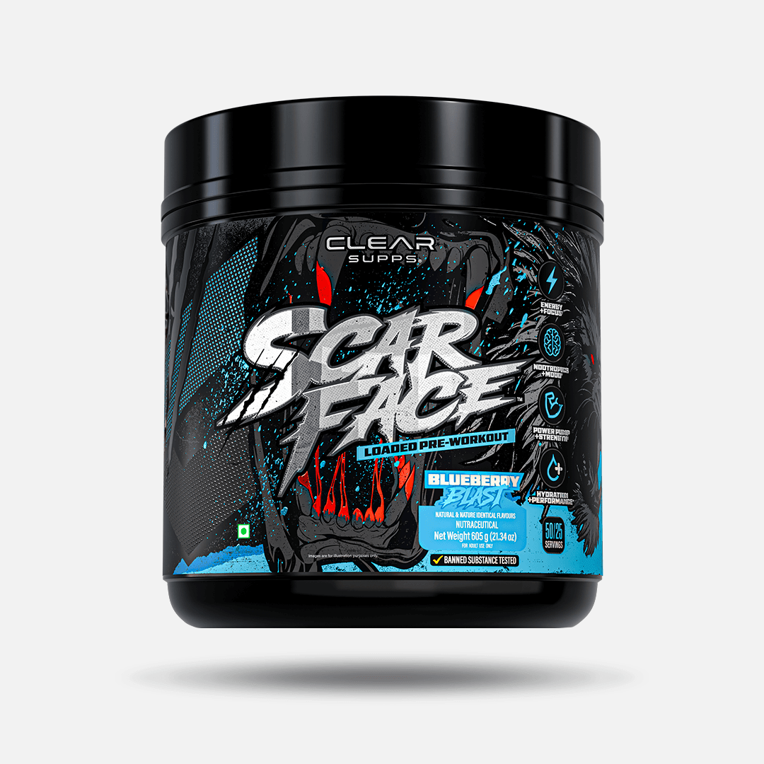Scarface Pre-Workout — Blueberry Blast / 25 Servings Tub